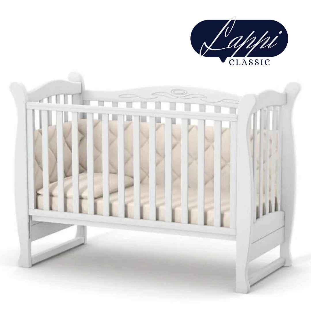 Dětská postýlka Lappi Gekko Kids 120x60. Bílá